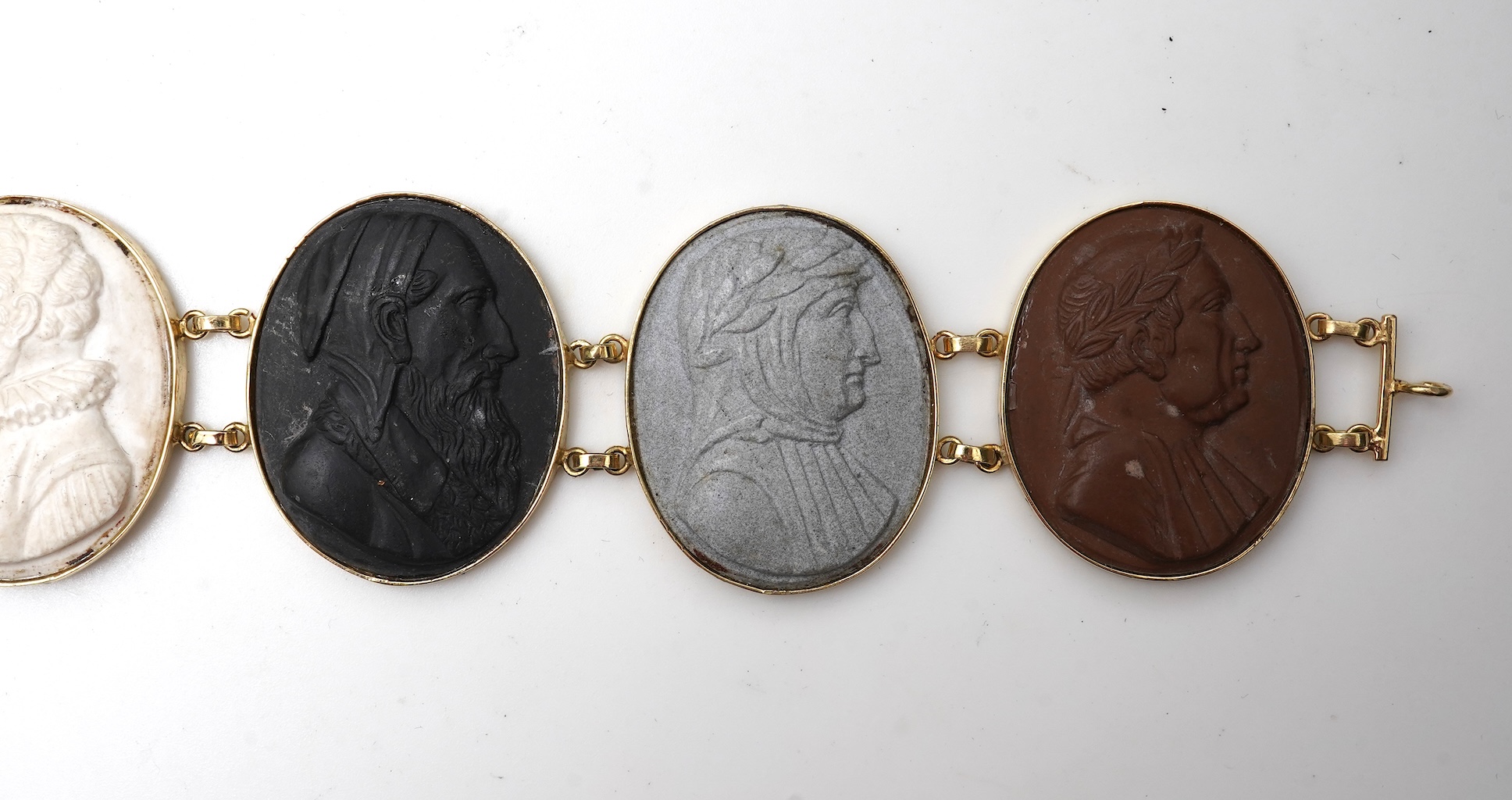 A lava cameo bracelet